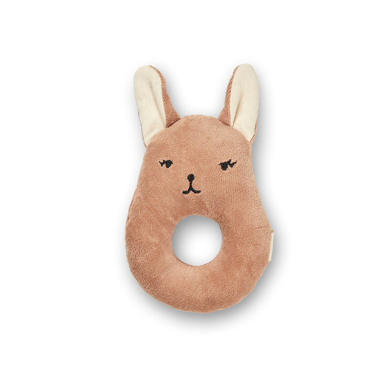 Fabelab Rattle - Bunny, Dusty Rose