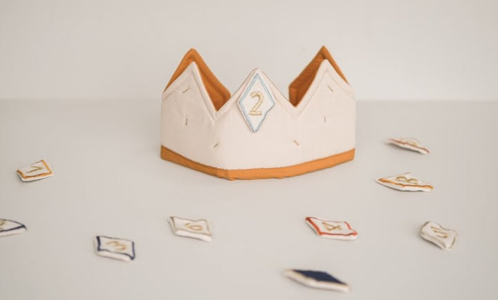 Fabelab Birthday Crown with Numbers 1-10, Natural