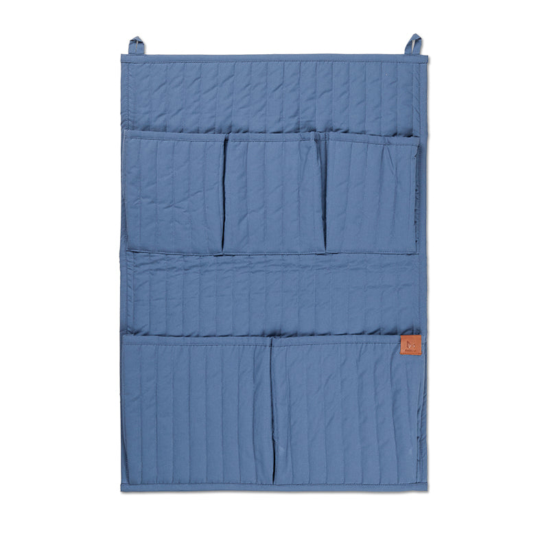 Fabelab - Quilted Wall Pocket Storage Large - Vintage Blue