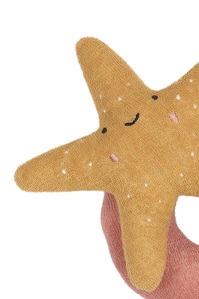 Fabelab Rattle - Starfish, Ash Rose, 17 cm