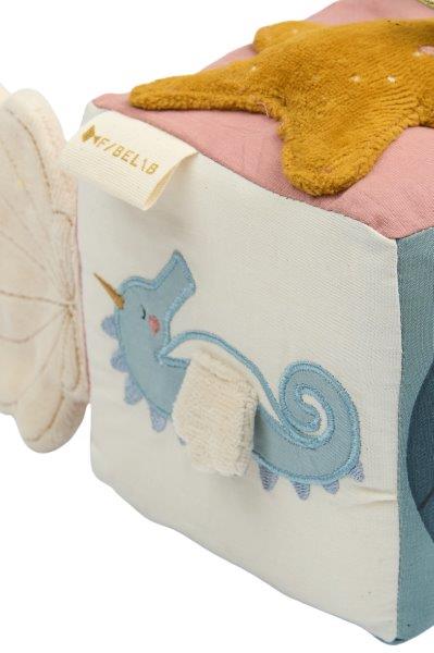 Fabelab Fabric Cube - Sea, 12 cm