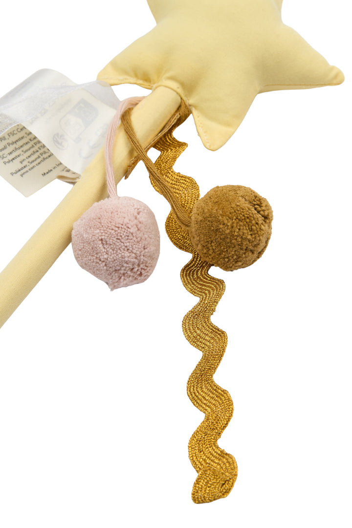 Fabelab Fabric Dress-up - Magic Wand, Yellow & Pink