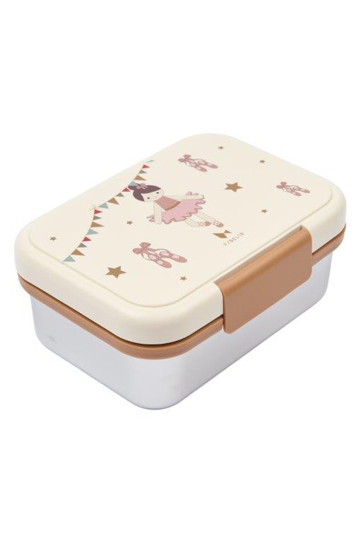 Fabelab Stainless Steel and PP Plastic Lunch Box - Ballerina
