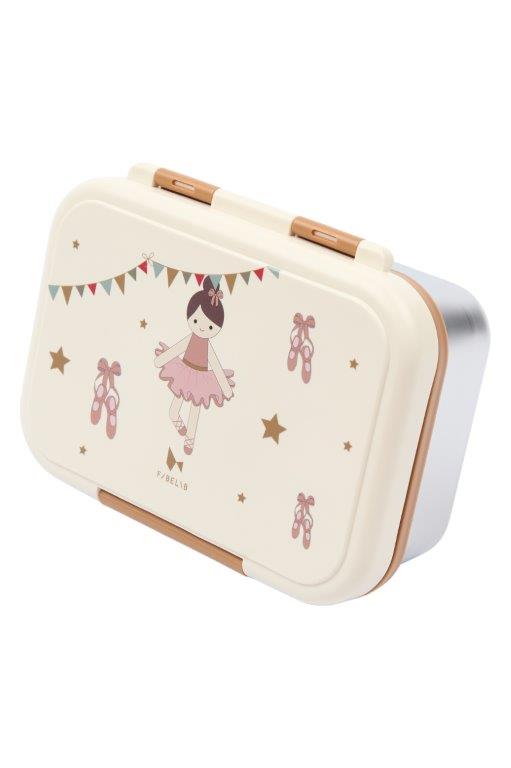 Fabelab Stainless Steel and PP Plastic Lunch Box - Ballerina