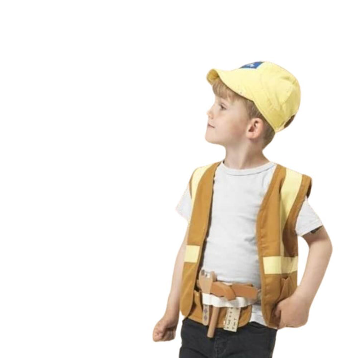 Fabelab - Dress Up - Builder Set - Ochre-Pale Yellow, 3-6 years