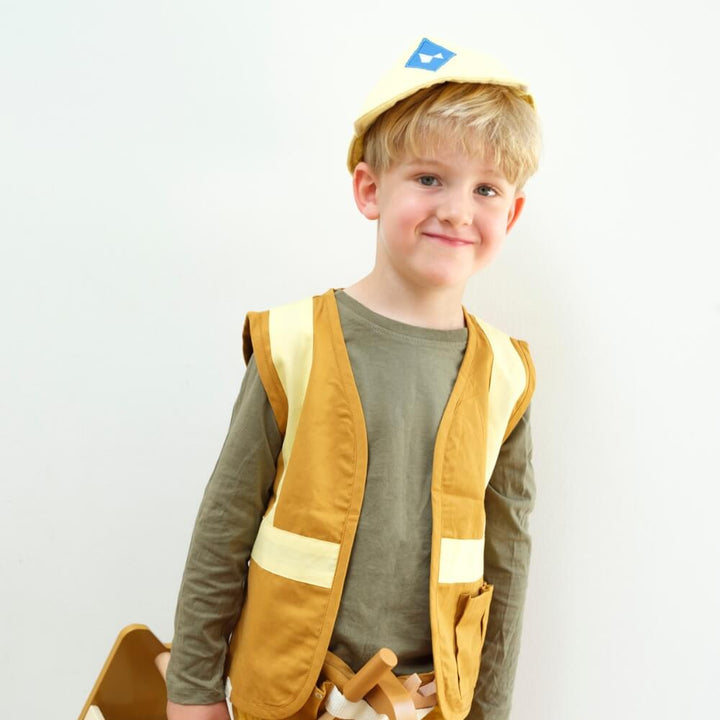 Fabelab - Dress Up - Builder Set - Ochre-Pale Yellow, 3-6 years