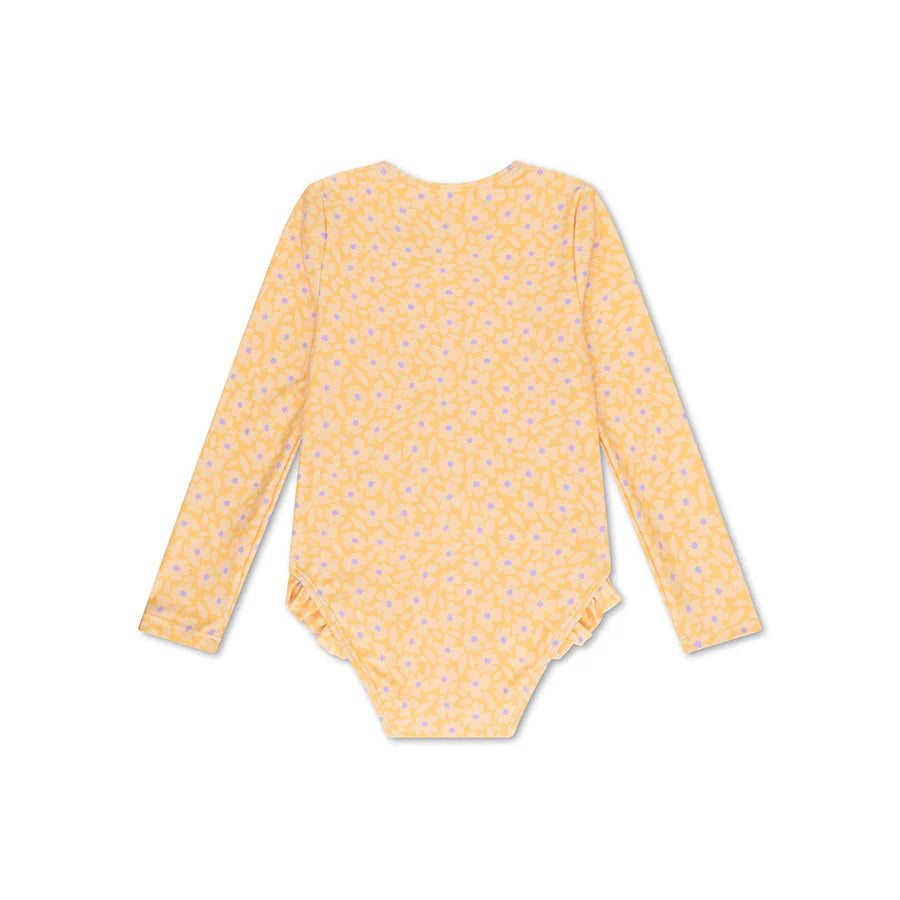 Swim Essentials UV Long Sleeved Swimsuit Rashguard, Florish Yellow