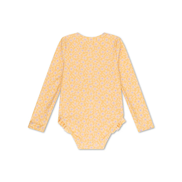 Swim Essentials UV Long Sleeved Swimsuit Rashguard, Florish Yellow
