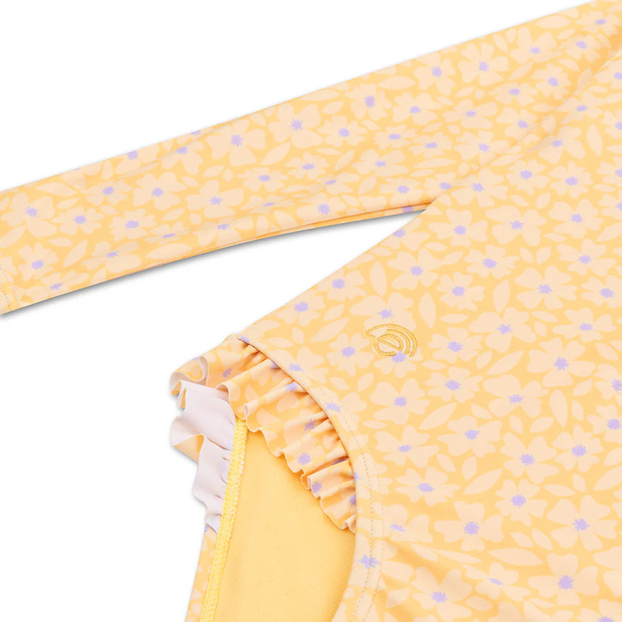 Swim Essentials UV Long Sleeved Swimsuit Rashguard, Florish Yellow