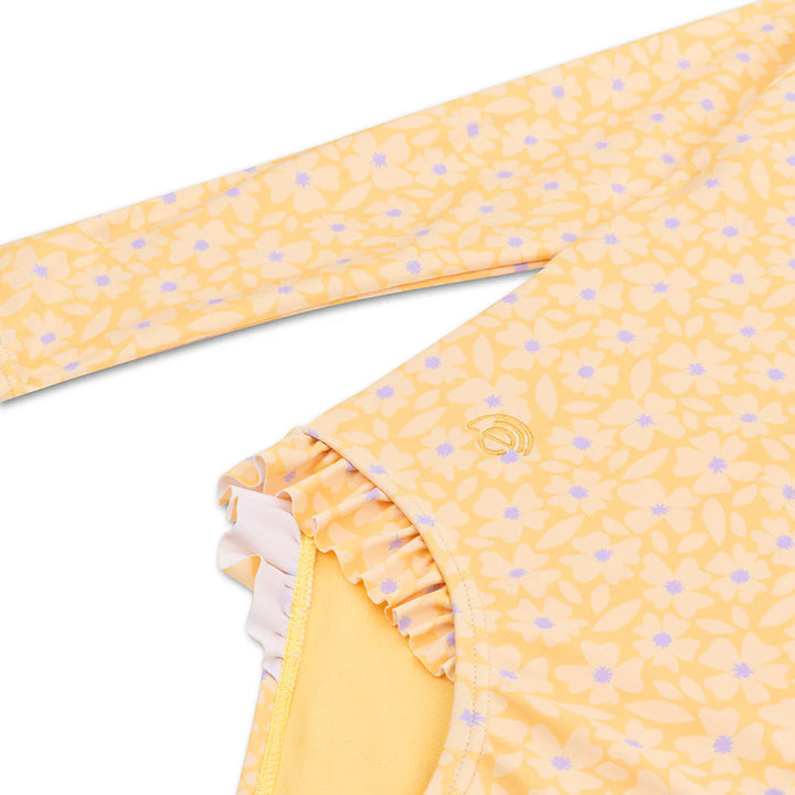 Swim Essentials UV Long Sleeved Swimsuit Rashguard, Florish Yellow