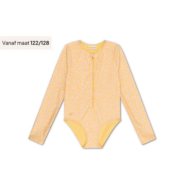 Swim Essentials UV Long Sleeved Swimsuit Rashguard, Florish Yellow