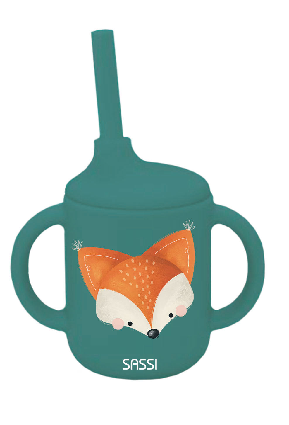 Sassi Silicone Sippy Cup Set - Crunchy The Fox