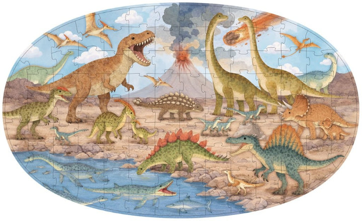 Sassi Glow-in-the-Dark Night and Day Puzzle, Dinosaurs