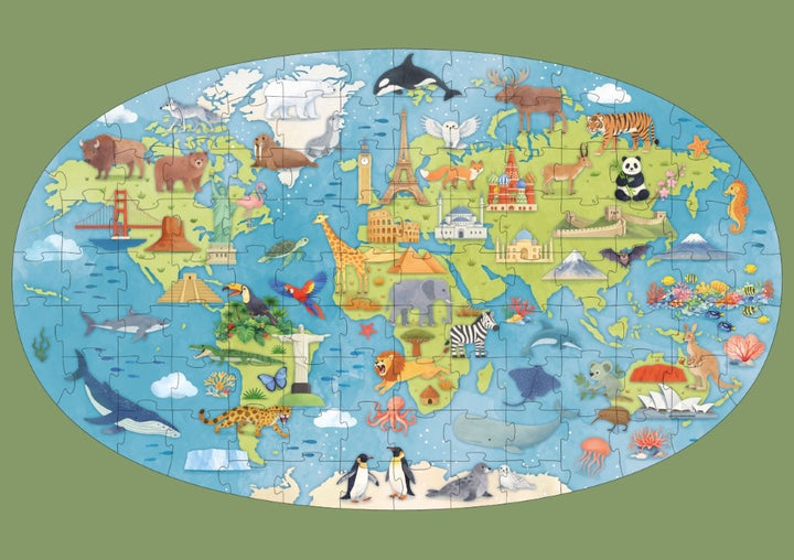 Sassi Glow-in-the-Dark Night and Day Puzzle, Earth