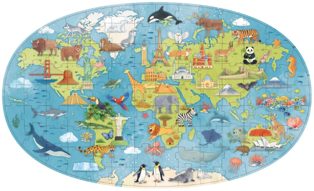 Sassi Glow-in-the-Dark Night and Day Puzzle, Earth