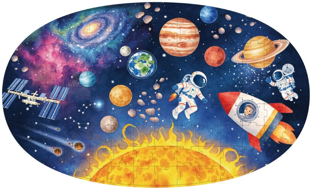 Sassi Glow-in-the-Dark Night and Day Puzzle, Space