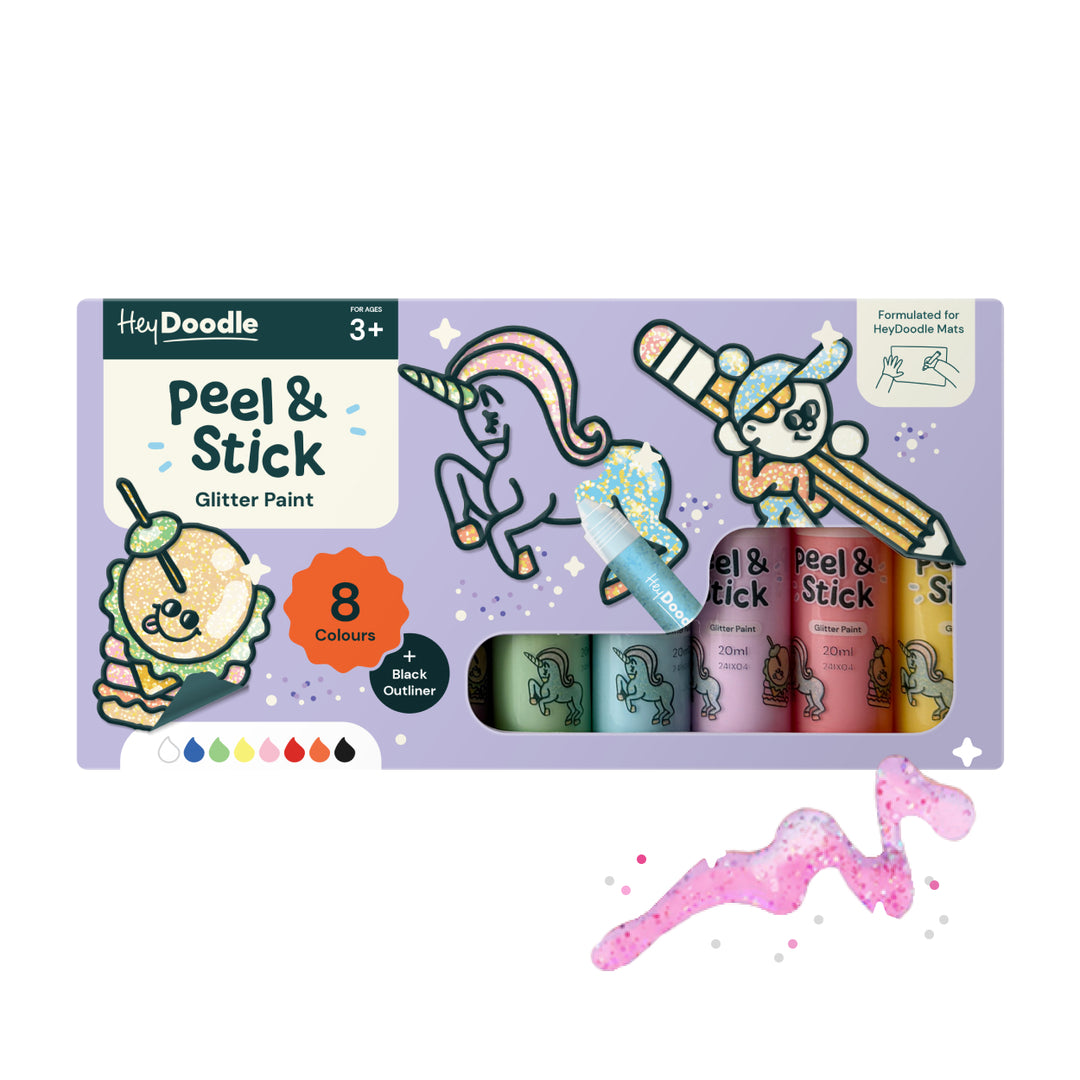 HeyDoodle - Peel & Stick Paint - Glitter