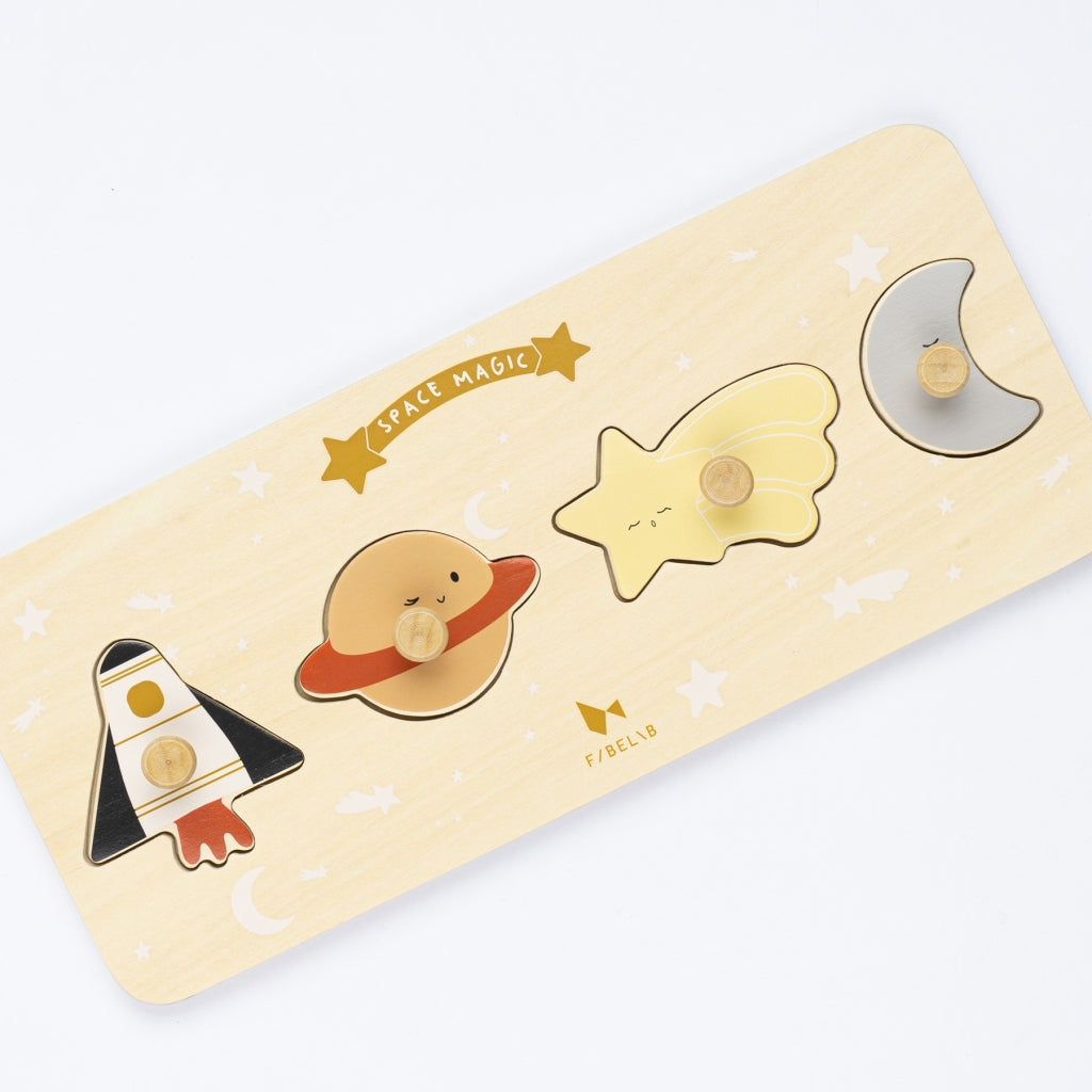 Fabelab - Puzzle Grip - Fabbies Land - Space Magic, 30 cm