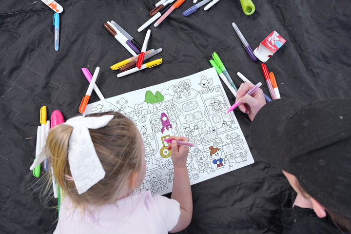 HeyDoodle - Speech Therapy Colouring & Doodle Mat - T' Sounds