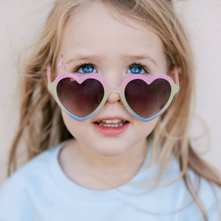 Frankie Ray Sunglasses -  Heart, Rainbow
