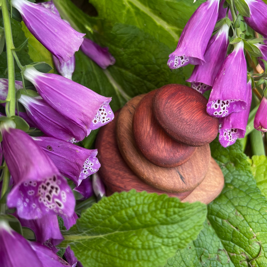in-wood Stacking Stones, 5 pcs