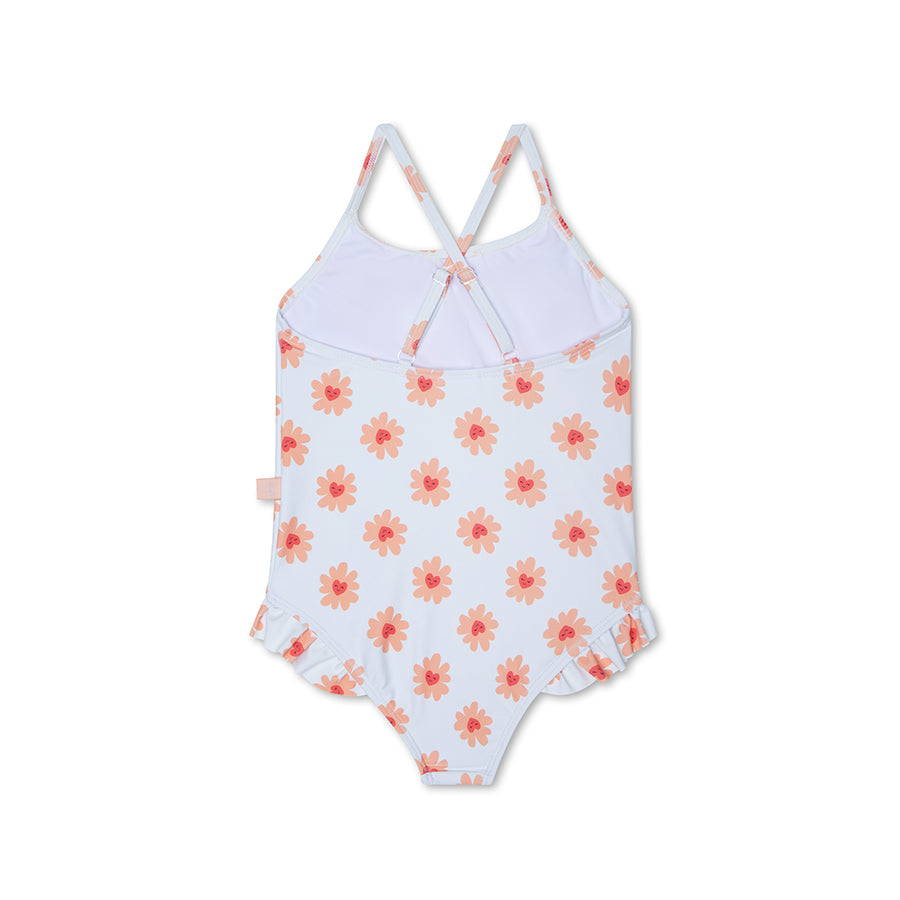 Swim Essentials Girls Bathing Suit, Flower Hearts