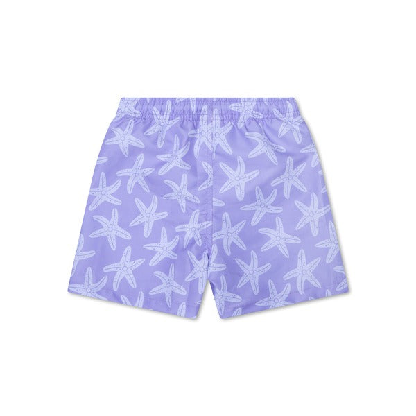 Swim Essentials Boys Swim Shorts, Lilac Sea Star