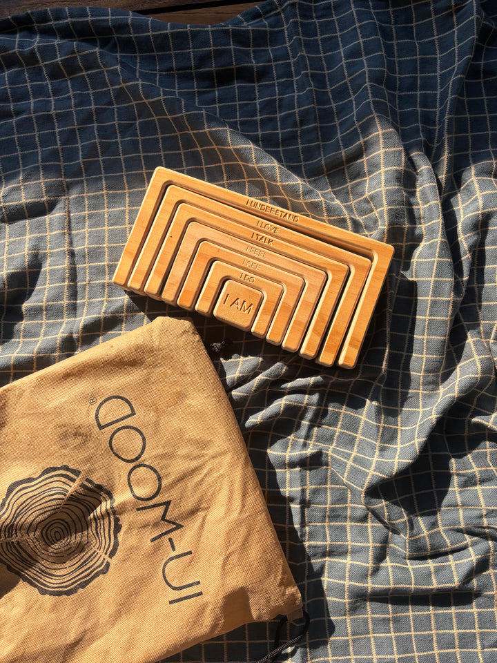 In-wood - Square Affirmation Rainbow