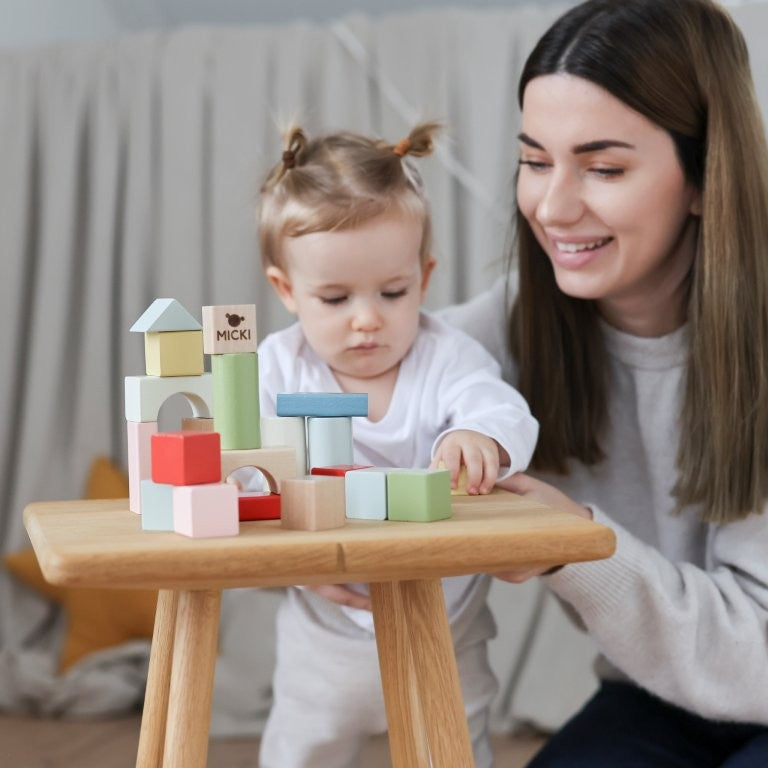 Micki - Wooden Building Blocks, 60 pcs