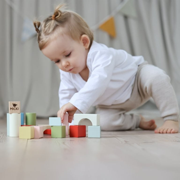 Micki - Wooden Building Blocks, 60 pcs