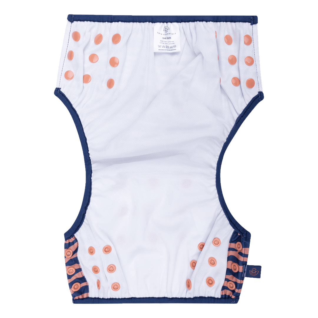 Swim Essentials Swim Nappy OSFA, Blue Zebra Striped