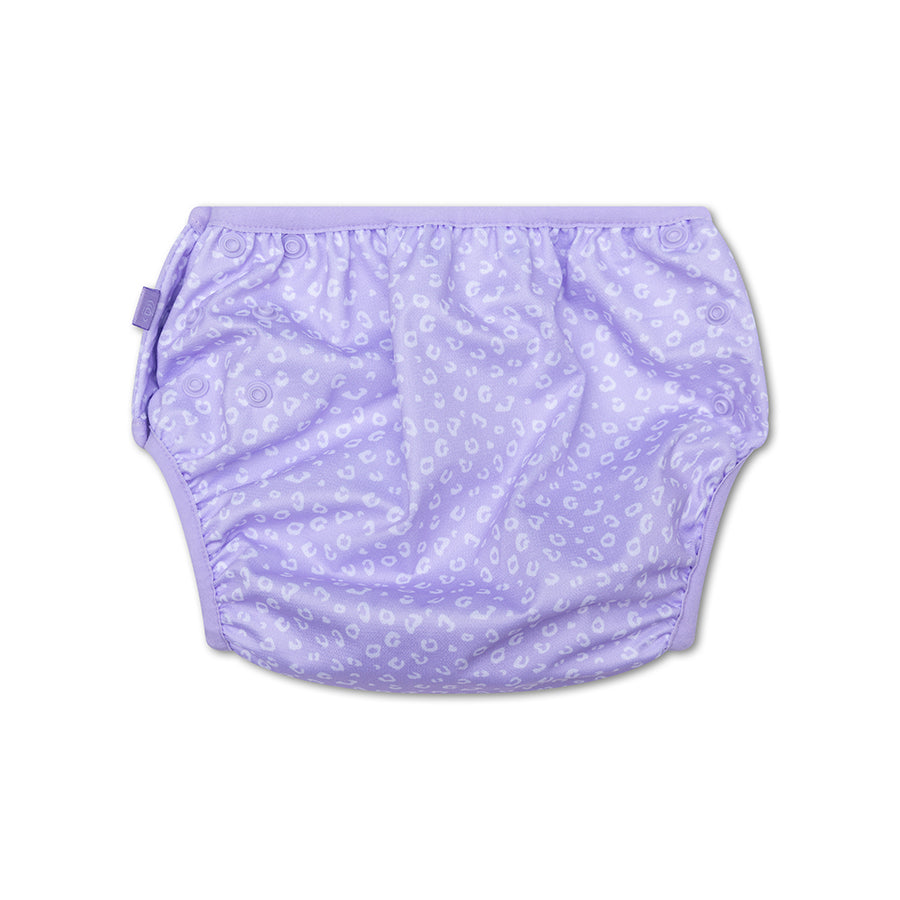 Swim Essentials Swim Nappy OSFA, Lilac Leopard