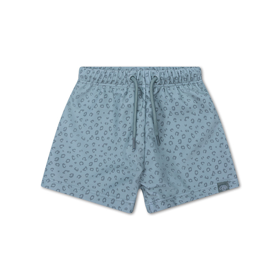 Swim Essentials Boys Swim Shorts, Green Leopard