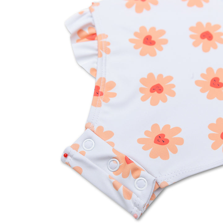 Swim Essentials Girls Bathing Suit, Flower Love