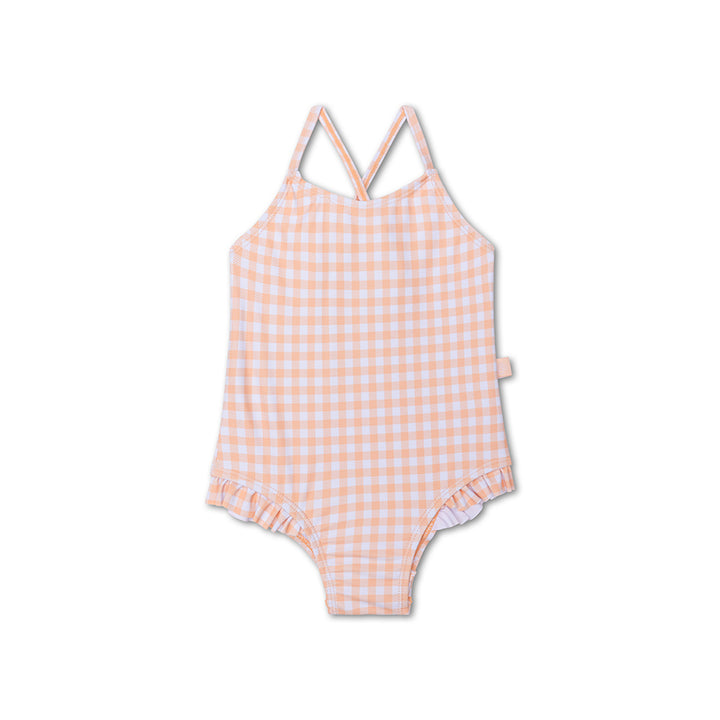 Swim Essentials Girls Bathing Suit, Apricot Orange