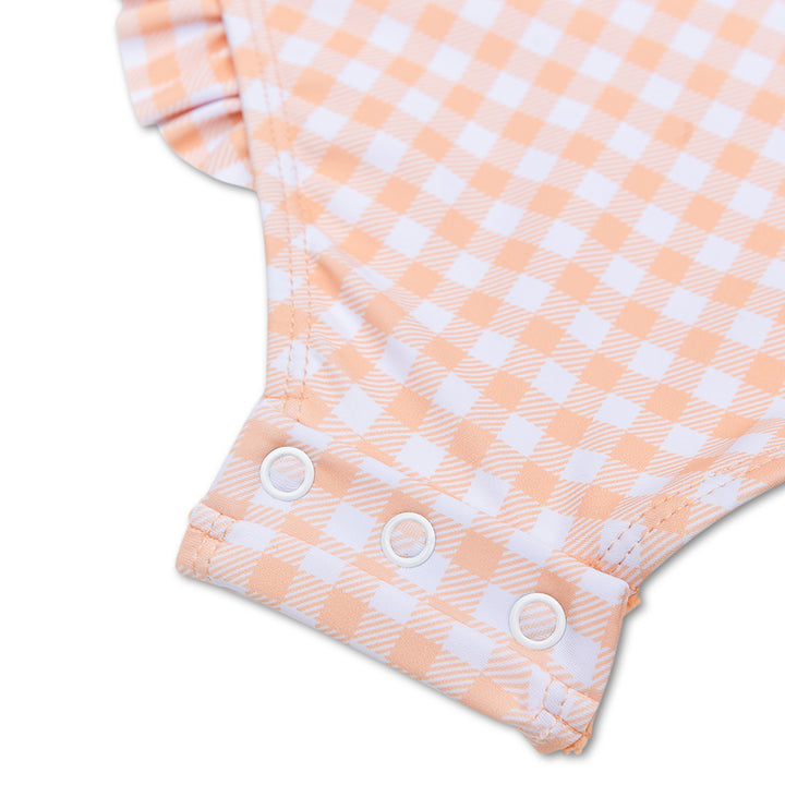 Swim Essentials Girls Bathing Suit, Sunset Grid