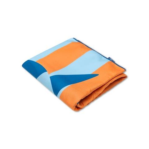 Swim Essentials Luxe Recycled Microfiber Beach Towel, Striped Shark