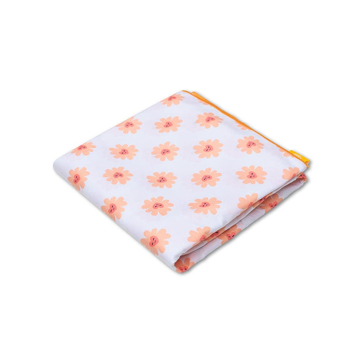 Swim Essentials Luxe Recycled Microfiber Beach Towel, Floral Love, 135 x 65 cm