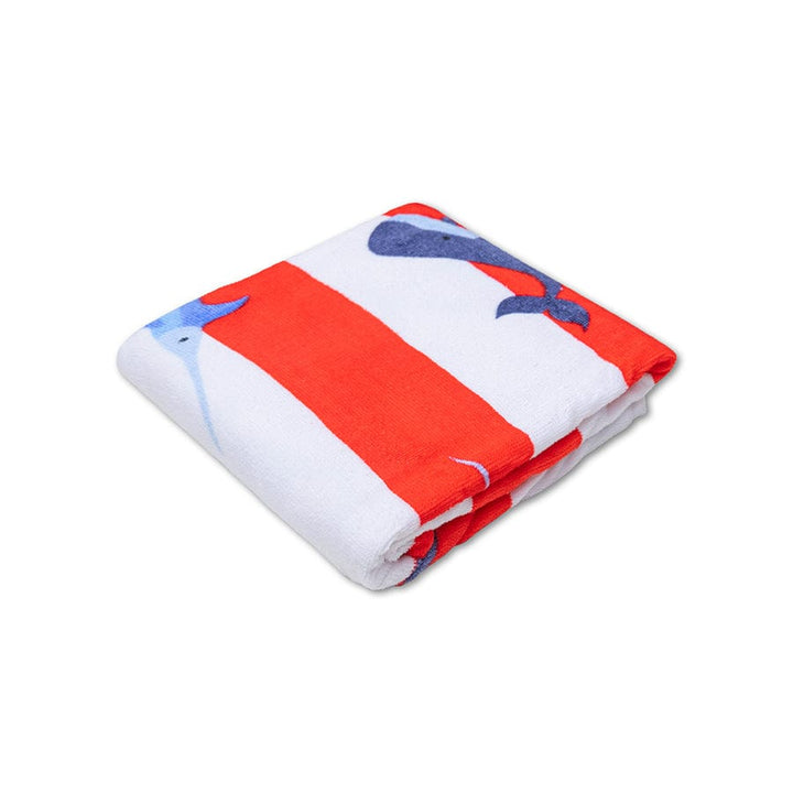 Swim Essentials Luxe Beach Towel - Ocean Stripes, 135 x 65 cm