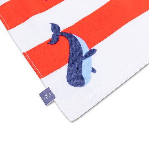 Swim Essentials Luxe Beach Towel, Terry Towel, Whale