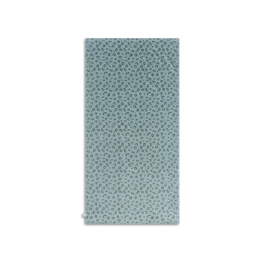 Swim Essentials Luxe Recycled Microfiber Beach Towel, Green Leopard, 180 x 90 cm