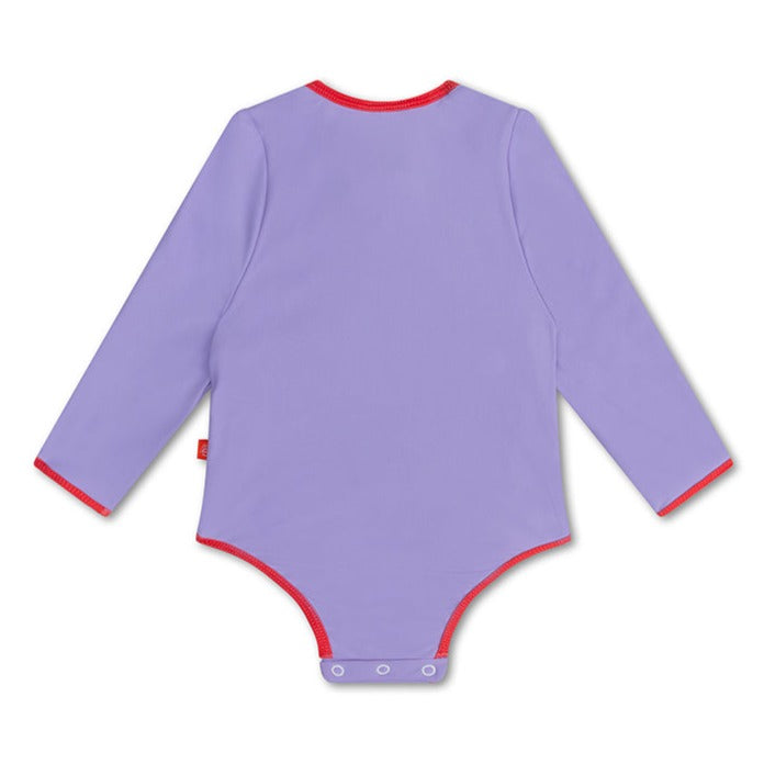 Swim Essentials Girls Long Sleeved Rashguard, Purple