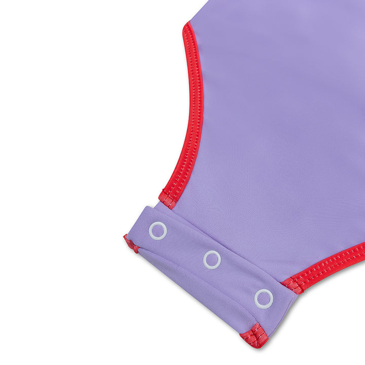 Swim Essentials Girls Long Sleeved Rashguard, Purple