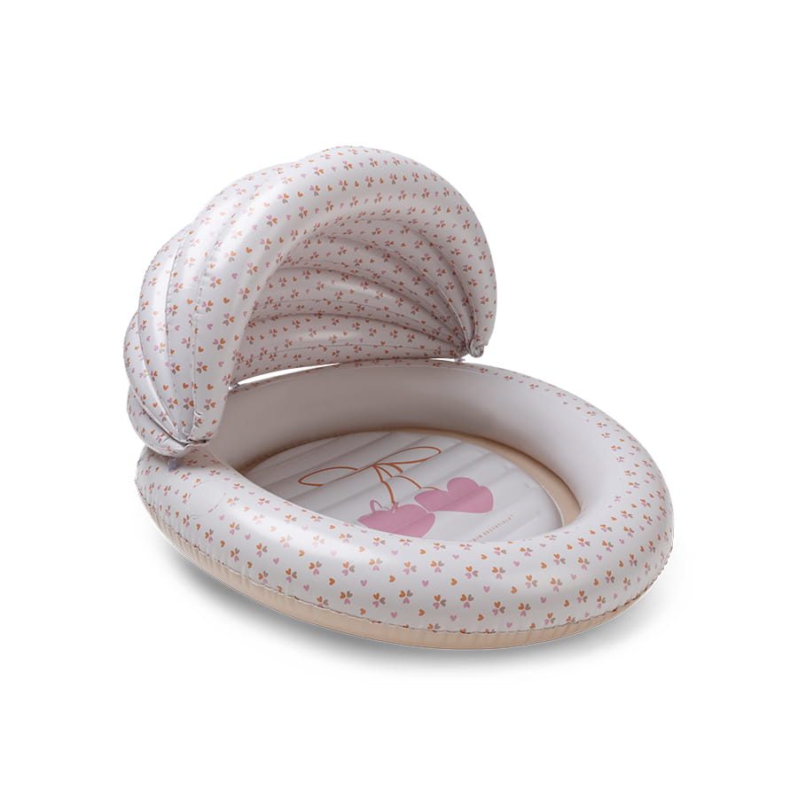 Swim Essentials Inflatable Children's Pool with Canopy, Cozy Hearts, 100 cm