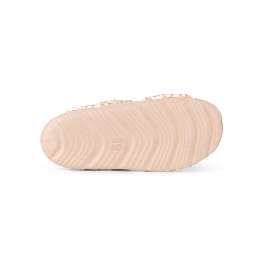 Swim Essentials Sandals, Beige Leopard