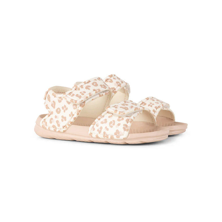 Swim Essentials Sandals, Beige Leopard