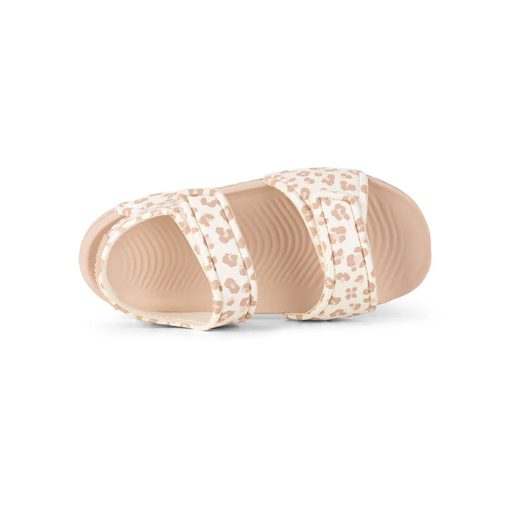 Swim Essentials Sandals, Beige Leopard
