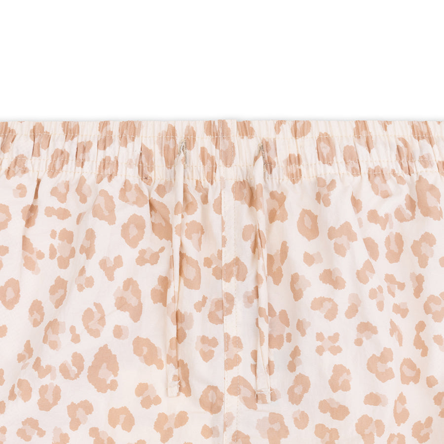 Swim Essentials Girls UV Short, Beige Leopard