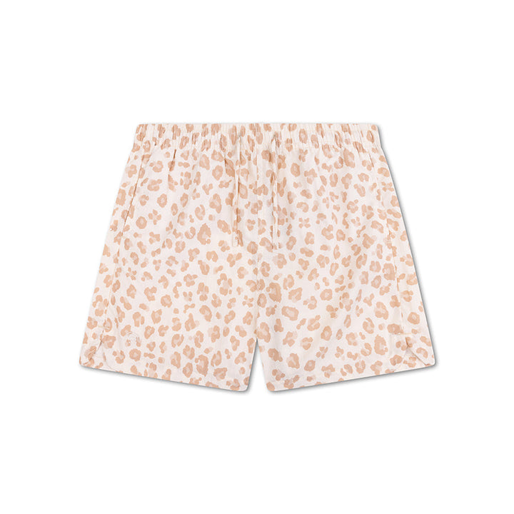 Swim Essentials Girls UV Short, Beige Leopard