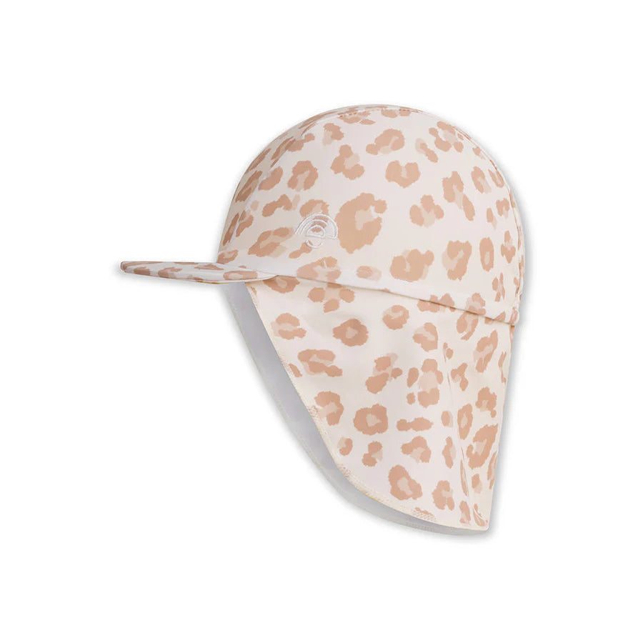 Swim Essentials UV Swim Hat, Beige Leopard